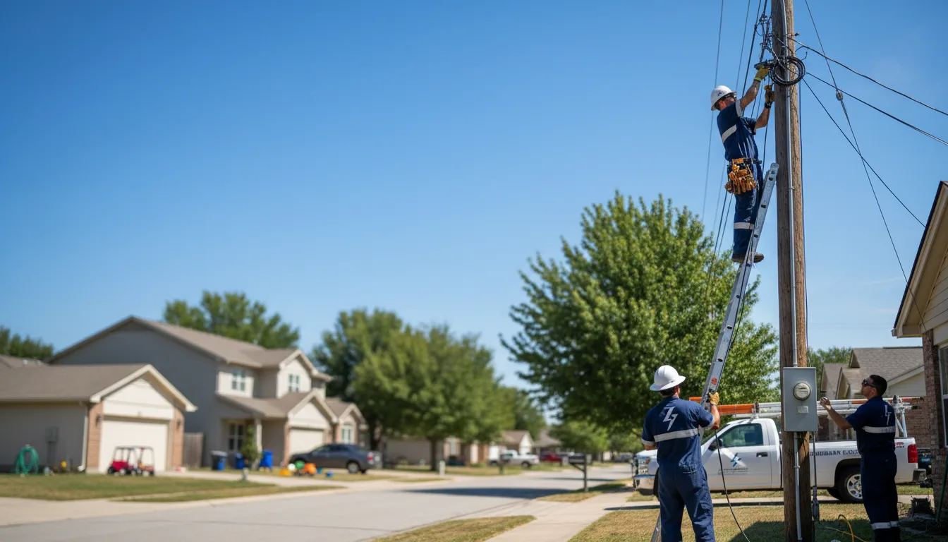 Residential electrician providing installation services in Cook Sta, MO